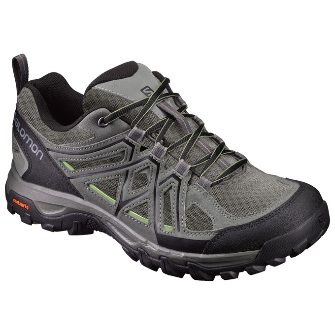 Salomon Singapore Mens Hiking Shoes - EVASION 2 AERO Grey/Black | 98351-BMLH